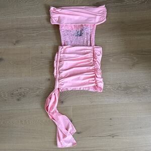 Thats So Fetch Mini Dress Off Shoulder Lulea Size US4 Pink